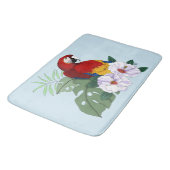 Tapis De Bain Parrot floral rouge Macaw Tropical Bird (Angle)