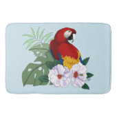 Tapis De Bain Parrot floral rouge Macaw Tropical Bird (Devant)