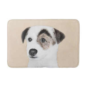 Tapis De Bain Parson Jack Russell Terrier Peinture - Chien Art