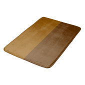 Tapis De Bain Partie Brown foncé clair demi-côtés (Angle)