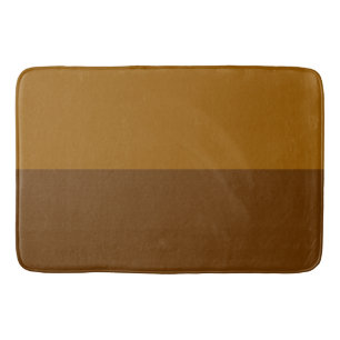 Tapis De Bain Partie Brown foncé clair demi-côtés