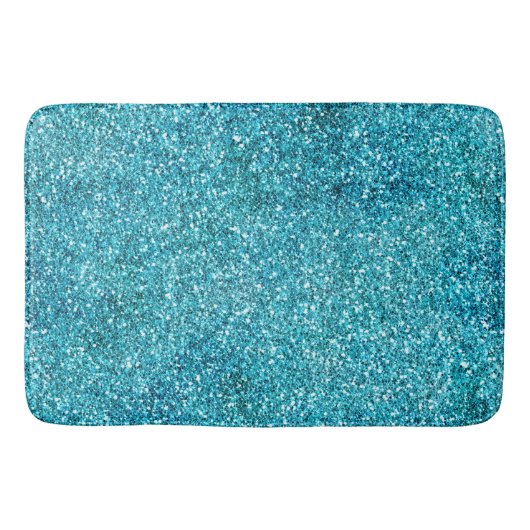 Tapis De Bain Parties scintillant Aqua Glitz (Devant)