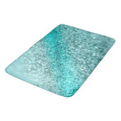 Tapis De Bain Parties scintillant Aqua Ocean Bokeh #1 (Parties s (Angle)