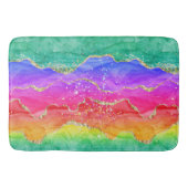 Tapis De Bain Parties scintillant arc-en-ciel Gold Agate (Devant)