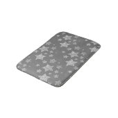 Tapis De Bain Parties scintillant argent scintille Étoiles motif (Angle)