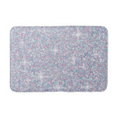 Tapis De Bain parties scintillant blanche irisée (Devant)