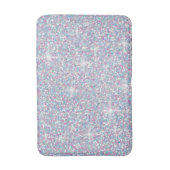 Tapis De Bain parties scintillant blanche irisée (Devant (Vertical))