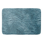 Tapis De Bain Parties scintillant bleu Turquoise turquoise Zebra (Devant)