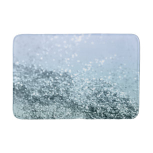 Tapis De Bain Parties scintillant Bleue clair Seafoam #1