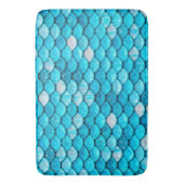 Tapis De Bain Parties scintillant Bleue Iridescente Foncé Sirène (devant Vertical)