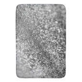 Tapis De Bain Parties scintillant Bokeh gris argent #1 (Parties (devant Vertical)
