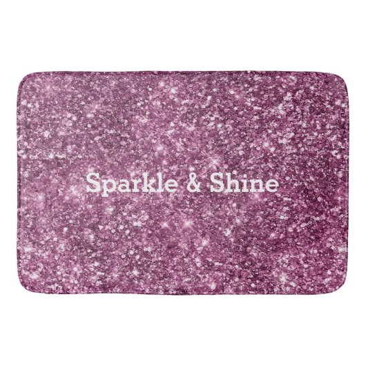 Tapis De Bain Parties scintillant Bokeh rose (Devant)