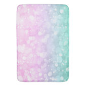 Tapis De Bain Parties scintillant Bokeh rose à vert (devant Vertical)