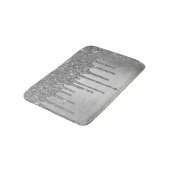 Tapis De Bain Parties scintillant d'argent de dépôt | Platinum F (Angle)