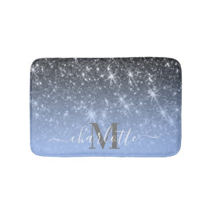 Tapis De Bain Parties scintillant d'argent mignonne