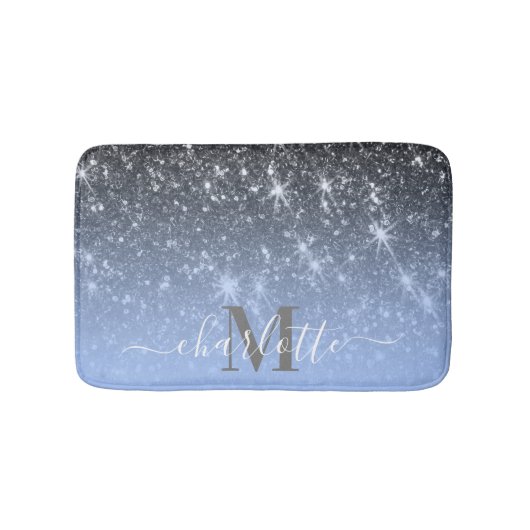 Tapis De Bain Parties scintillant d'argent mignonne (Devant)
