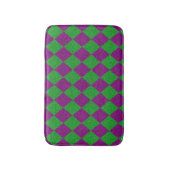 Tapis De Bain Parties scintillant de diamants violet et vert (Devant (Vertical))