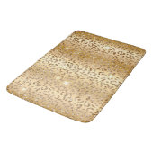 Tapis De Bain Parties scintillant de glam or Leopard (Angle)