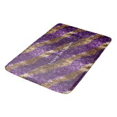 Tapis De Bain Parties scintillant d'étincelle d'or pourpre (Angle)
