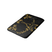 Tapis De Bain Parties scintillant d'or Joyeux Noël, Père Noël (Angle)