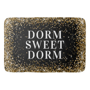 Tapis De Bain Parties scintillant d'or Noir Dorme blanc Sweet Do