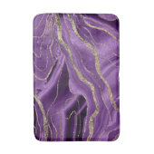 Tapis De Bain Parties scintillant dorée d'âge mauve Glam #1 (Devant (Vertical))