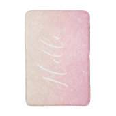 Tapis De Bain Parties scintillant en or rose élégante à pente do (Devant (Vertical))