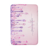 Tapis De Bain Parties scintillant en verre rose pourpre Déchets (Devant (Vertical))