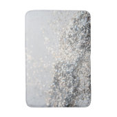 Tapis De Bain Parties scintillant gris argenté #2 (Devant (Vertical))