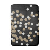 Tapis De Bain parties scintillant minimaliste Champagne noir con (Devant (Vertical))