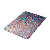 Tapis De Bain Parties scintillant Moderne Opal Collection Hologr (Angle)