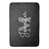 Tapis De Bain Parties scintillant noire (devant Vertical)