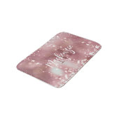 Tapis De Bain Parties scintillant or rose (Angle)