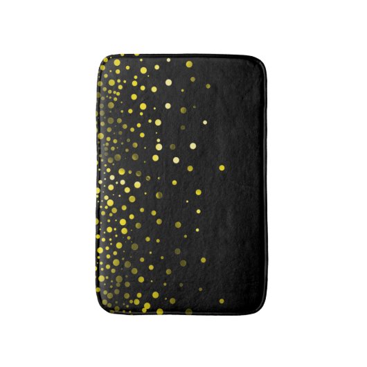 Tapis De Bain Parties scintillant personnalisée en noir et vert  (Devant (Vertical))