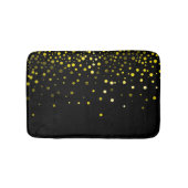 Tapis De Bain Parties scintillant personnalisée en noir et vert  (Devant)
