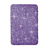 Tapis De Bain parties scintillant pourpre iridescente (Devant (Vertical))