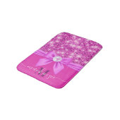 Tapis De Bain Parties scintillant rose et boue (Angle)