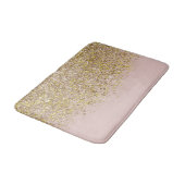 Tapis De Bain Parties scintillant rose et or Moderne tendance Gl (Angle)