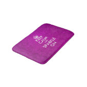 Tapis De Bain Parties scintillant rose garder calme et brillant (Angle)