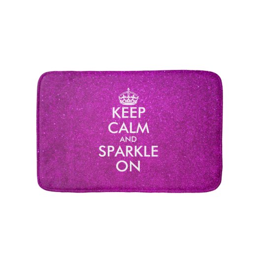 Tapis De Bain Parties scintillant rose garder calme et brillant (Devant)