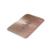 Tapis De Bain Parties scintillant rose rose Gold Faux (Angle)