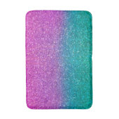 Tapis De Bain Parties scintillant rose Turquoise Aqua bleu et vi (Devant (Vertical))