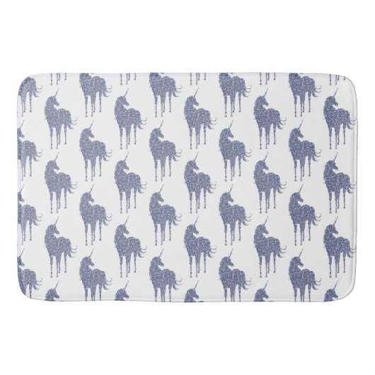 Tapis De Bain Parties scintillant Unicorne violette (Devant)