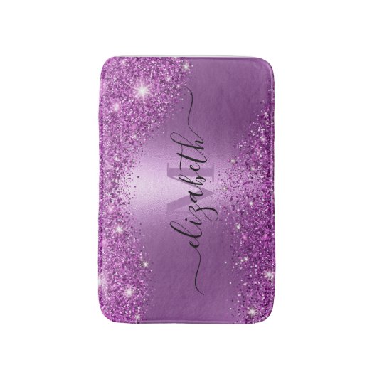 Tapis De Bain Parties scintillant violette (Devant (Vertical))