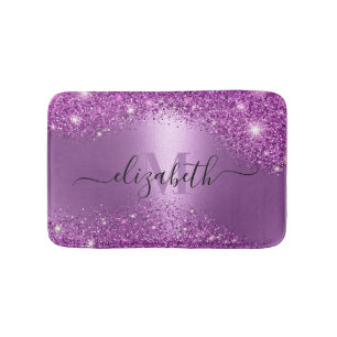 Tapis De Bain Parties scintillant violette