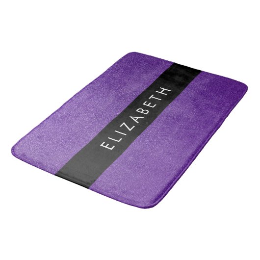 Tapis De Bain Parties scintillant violette, Arrière - plan Parti (Angle)