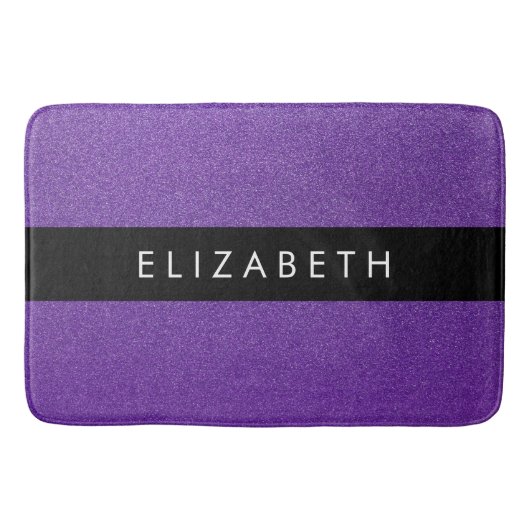 Tapis De Bain Parties scintillant violette, Arrière - plan Parti (Devant)