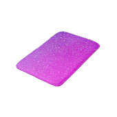 Tapis De Bain Parties scintillant violette rose étincelante Ombr (Angle)