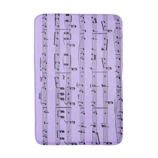 Tapis De Bain Partition violette (Devant (Vertical))