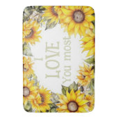 Tapis De Bain Partout Sunflowers personnalisé (devant Vertical)